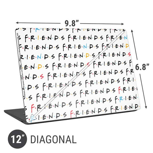 Warner Bros FRIENDS Pattern Universal Laptop 12in (9.8 x 6.8in) Skin